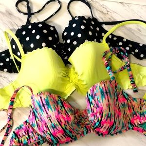 34D swim top lot! All padded.